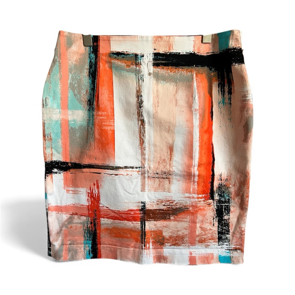 Worthington Abstract Pencil Skirt